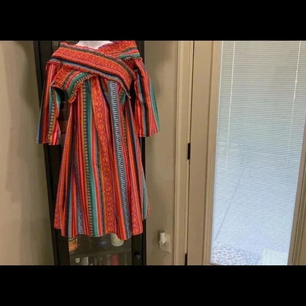 FIESTA SERAPE DRESS SIZE L